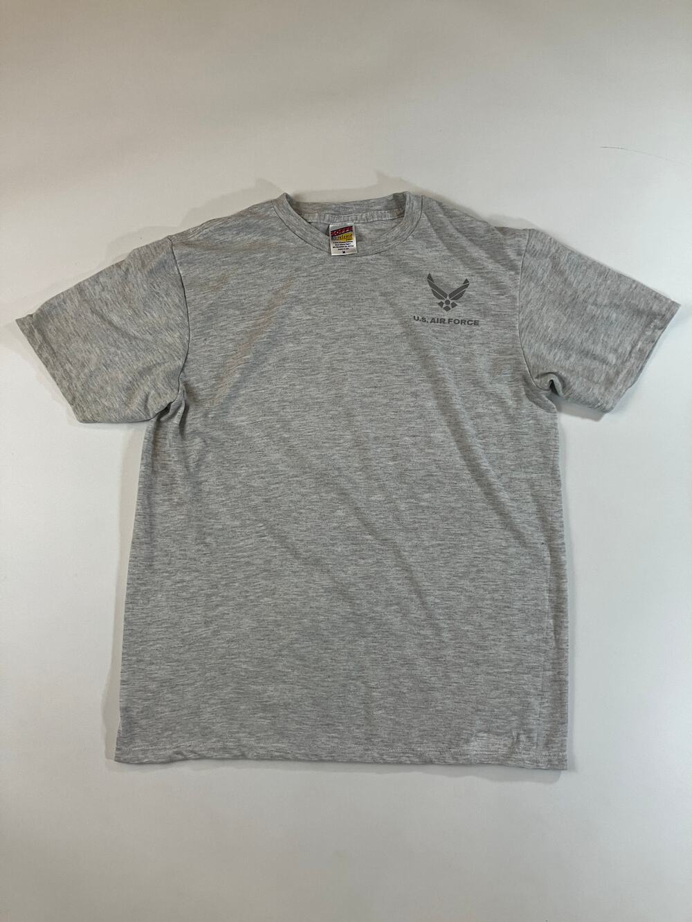 Soffe US Air Force Physical Training T Shirt Medium Gray Made USA Military PT